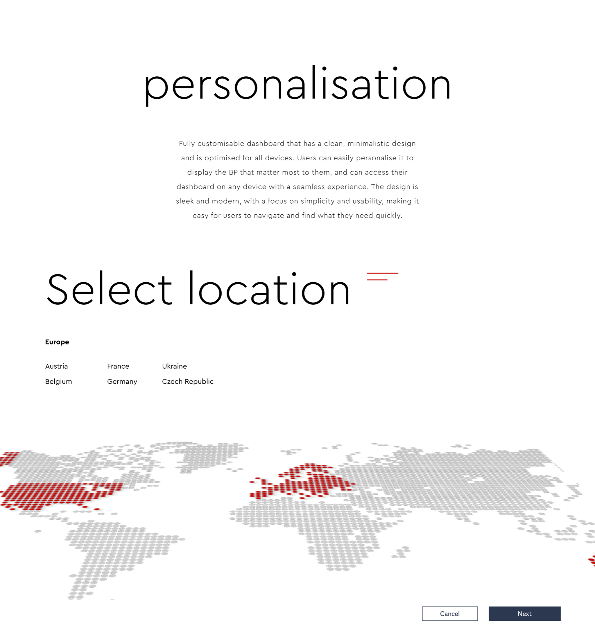 Personalisation